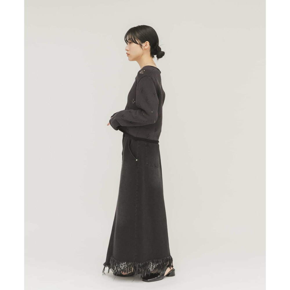 2026 春夏新品‎ ꒰ 日本 KBF ꒱ؘ 簍空花花開襟衫-細節圖6