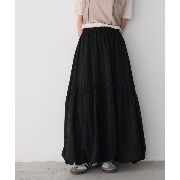 ✿◞現貨 日本 forksy.｜抽皺氣球蓬蓬裙-細節圖2