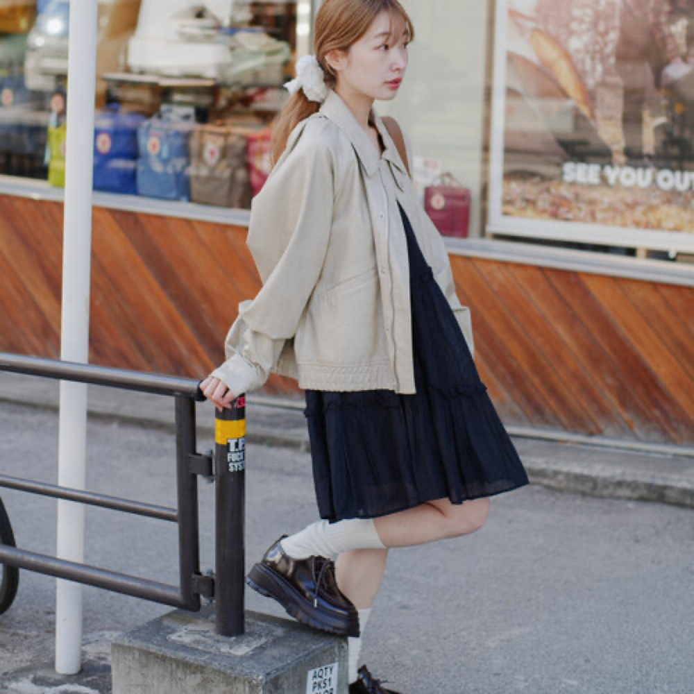 ‎꒰ 日本 kastane ꒱ؘ 短版皮夾克-細節圖2