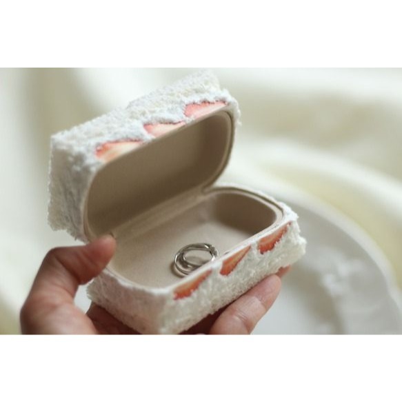 日本♡草莓三明治隨身小包-細節圖2