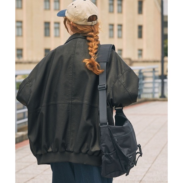 ‎꒰ 日本 MONO-MART ꒱ؘ 復古皮夾克外套-細節圖2