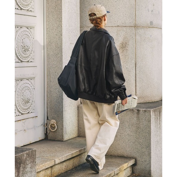 ‎꒰ 日本 MONO-MART ꒱ؘ 復古皮夾克外套-細節圖3