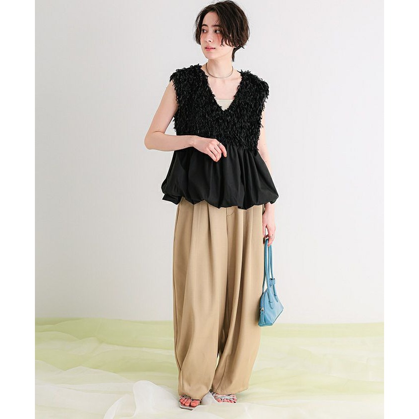 ‎꒰ 日本 3 月新品 ꒱ؘ 前後2way 羽毛上衣 / 背心-細節圖9