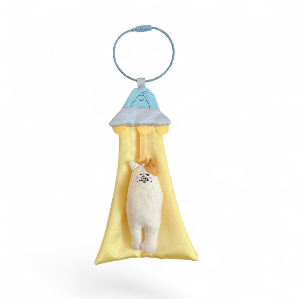 日本插畫家 woolly ♡ 被外星人抓走的生物們 鑰匙圈-細節圖3