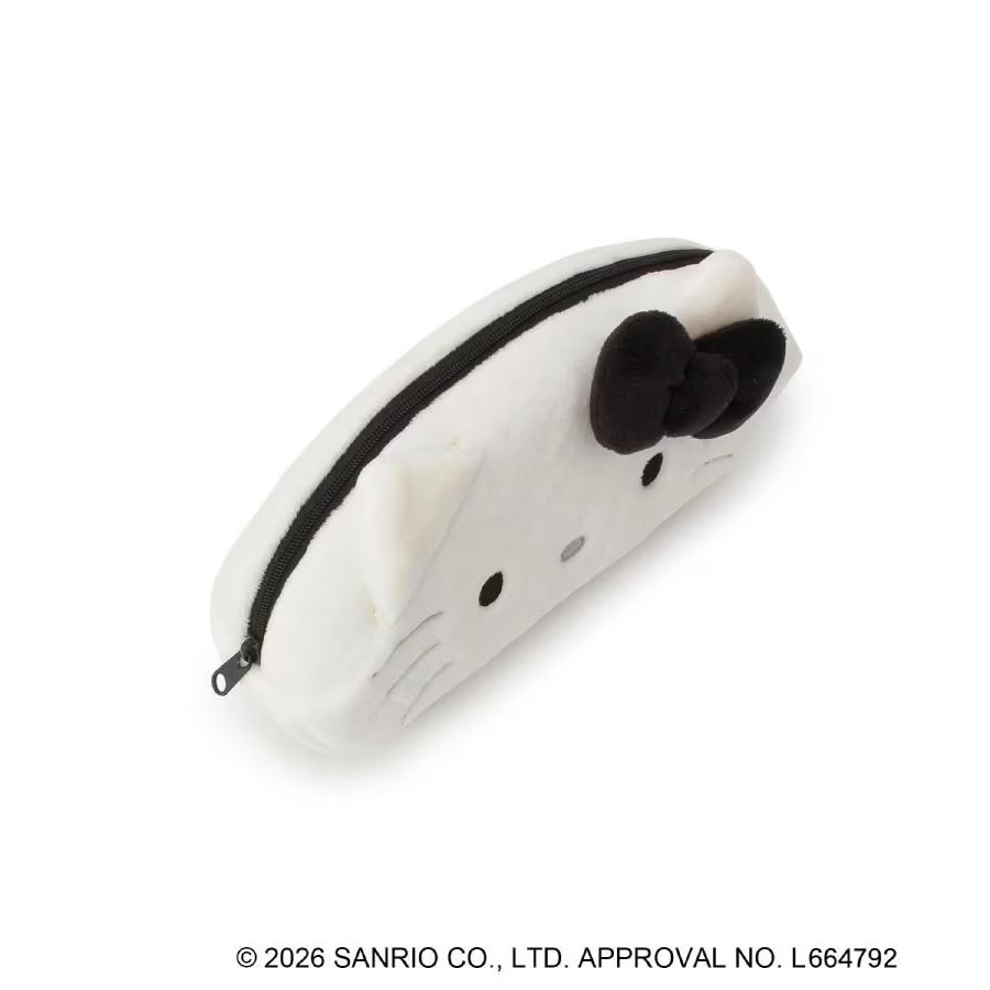 限定色♡Hello Kitty 絨毛筆袋 / 化妝包-細節圖3