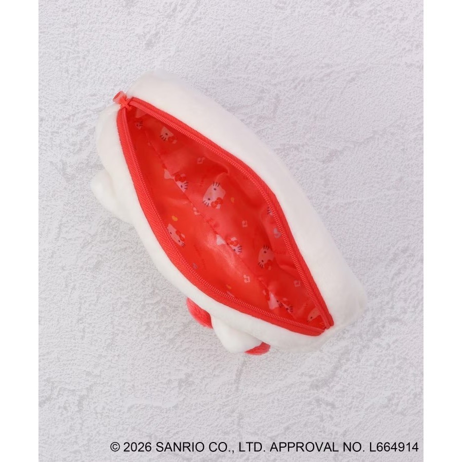 現貨！Hello Kitty 絨毛筆袋 / 化妝包-細節圖5