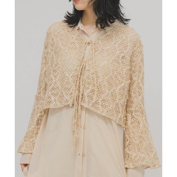 ꒰ 日本KBF ꒱  羽毛網狀開襟衫-細節圖11