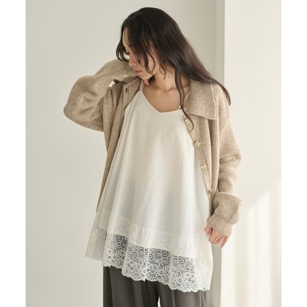 ‎꒰ 日本 apres jour clair ꒱ؘ 蕾絲吊帶背心-細節圖4