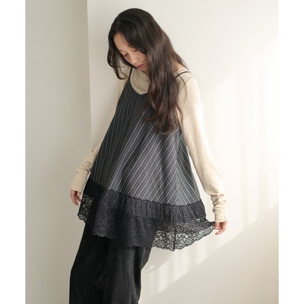 ‎꒰ 日本 apres jour clair ꒱ؘ 蕾絲吊帶背心-細節圖6