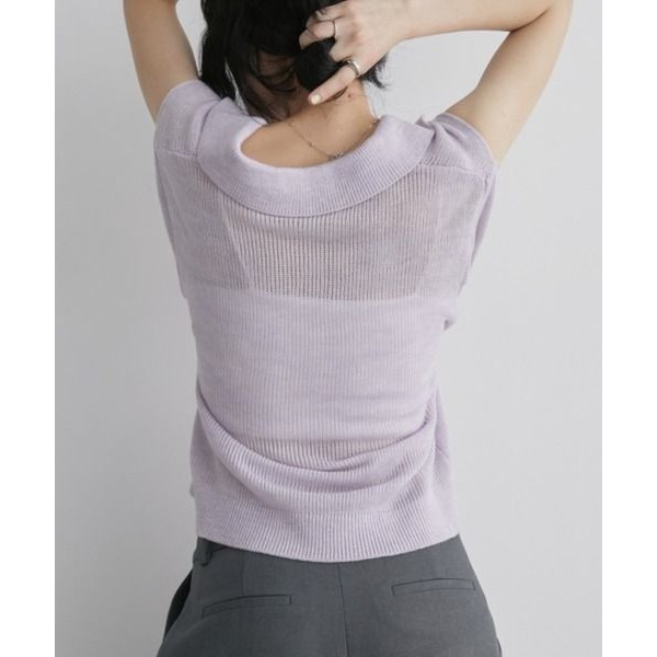 ‎꒰ 日本 Aunt Marie＇s ꒱ؘ 鏤空polo衫/針織衫-細節圖5