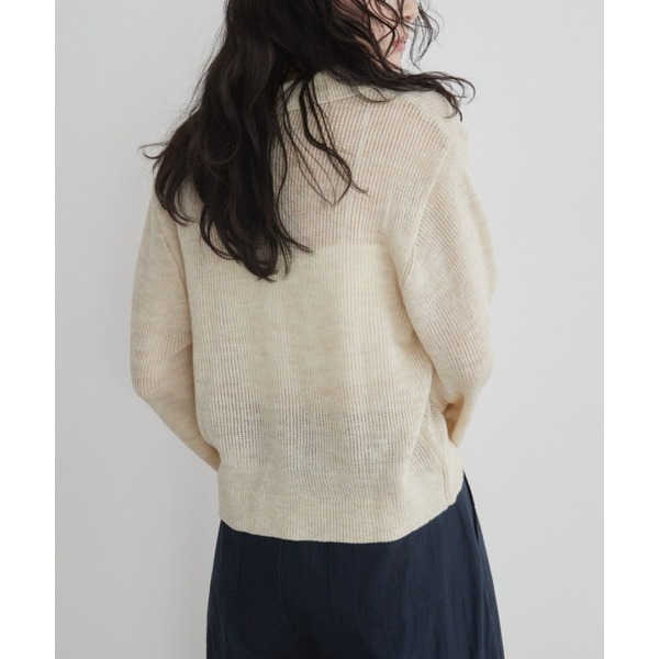 ‎꒰ 日本 Aunt Marie＇s ꒱ؘ 鏤空polo衫/針織衫-細節圖8