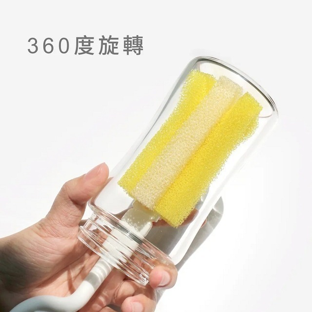 PUKU  藍色企鵝  組合奶瓶刷　海綿奶瓶刷   1組入   P10410-細節圖5