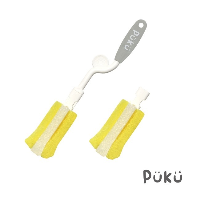 PUKU  藍色企鵝  組合奶瓶刷　海綿奶瓶刷   1組入   P10410-規格圖7