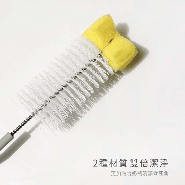 PUKU 藍色企鵝  360度旋轉奶瓶刷組  1入 P10400-細節圖4