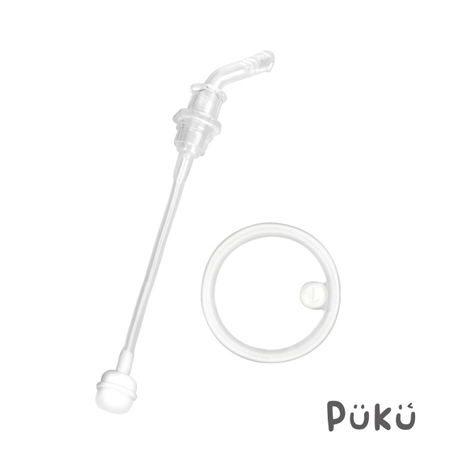 PUKU 藍色企鵝  Warmer不鏽鋼吸管學習杯350ml  不鏽鋼吸管杯  -(三色)  P14743-規格圖9