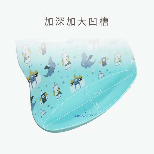 PUKU 藍色企鵝  Yummy矽膠圍兜 幼兒圍兜    1入  P14207-細節圖4