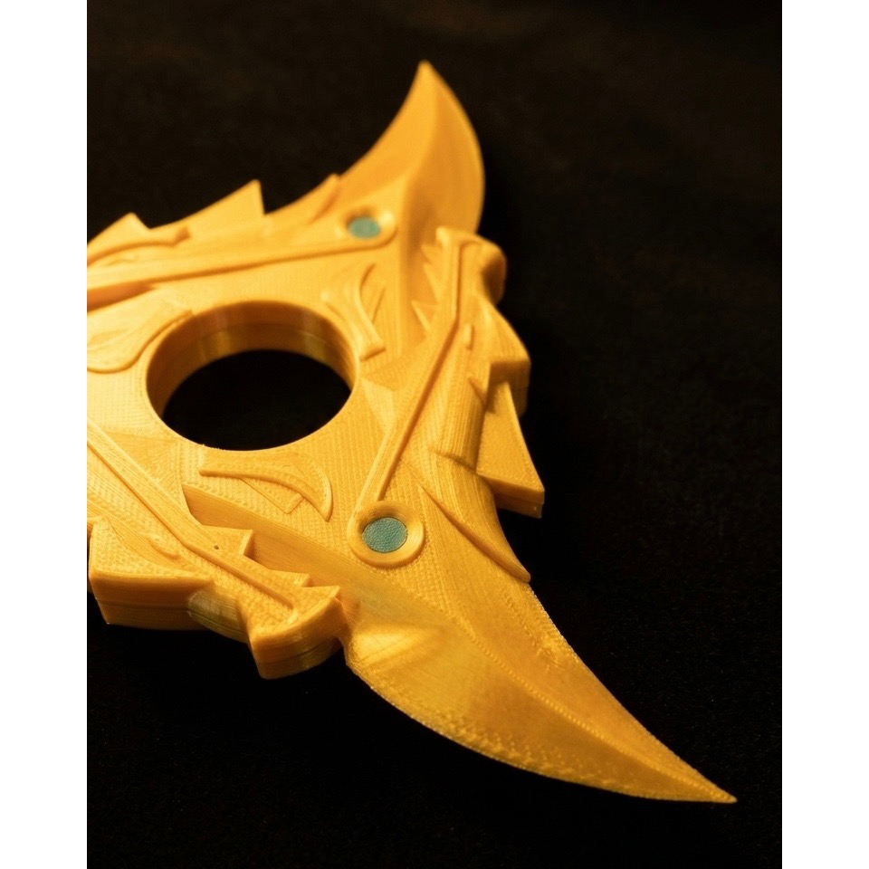 【接單制】3D列印成品 — 樂高旋風忍者 1:1黃金武器 阿光 冰忍 （十里青文創）-細節圖4
