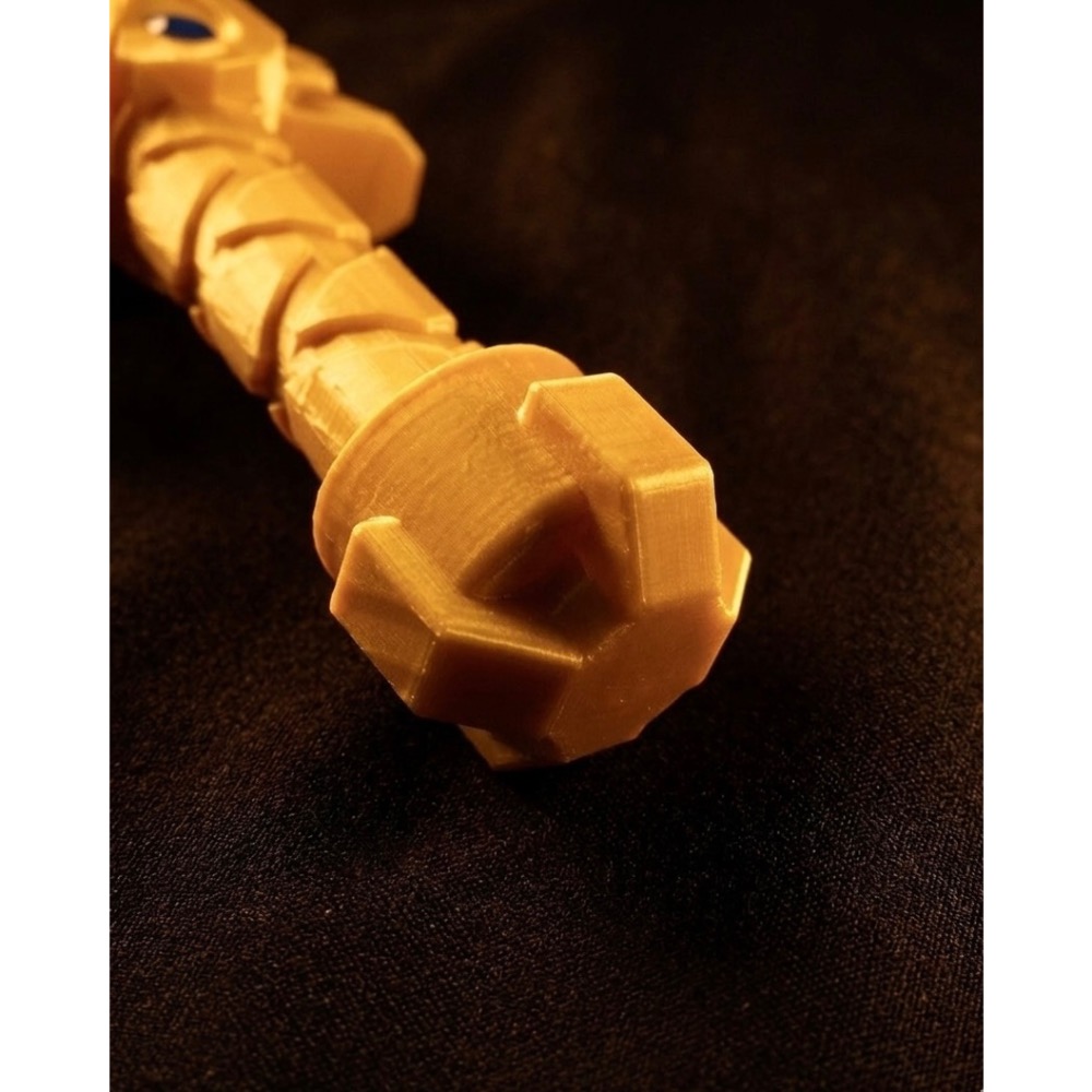 【接單制】3D列印成品 — 樂高旋風忍者 1:1黃金武器 阿光 冰忍 （十里青文創）-細節圖8