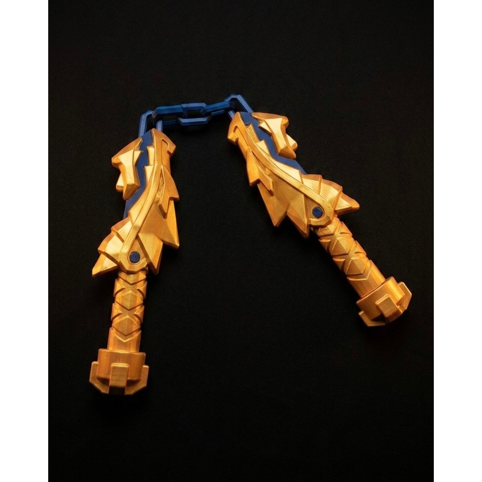 【接單制】3D列印成品 — 樂高旋風忍者 1:1黃金武器 阿光 冰忍 （十里青文創）-規格圖8