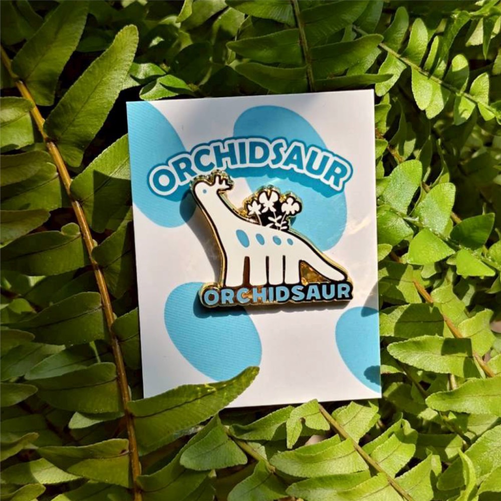 一葉文創-蘭獸+文創胸針、鑰匙圈-規格圖2