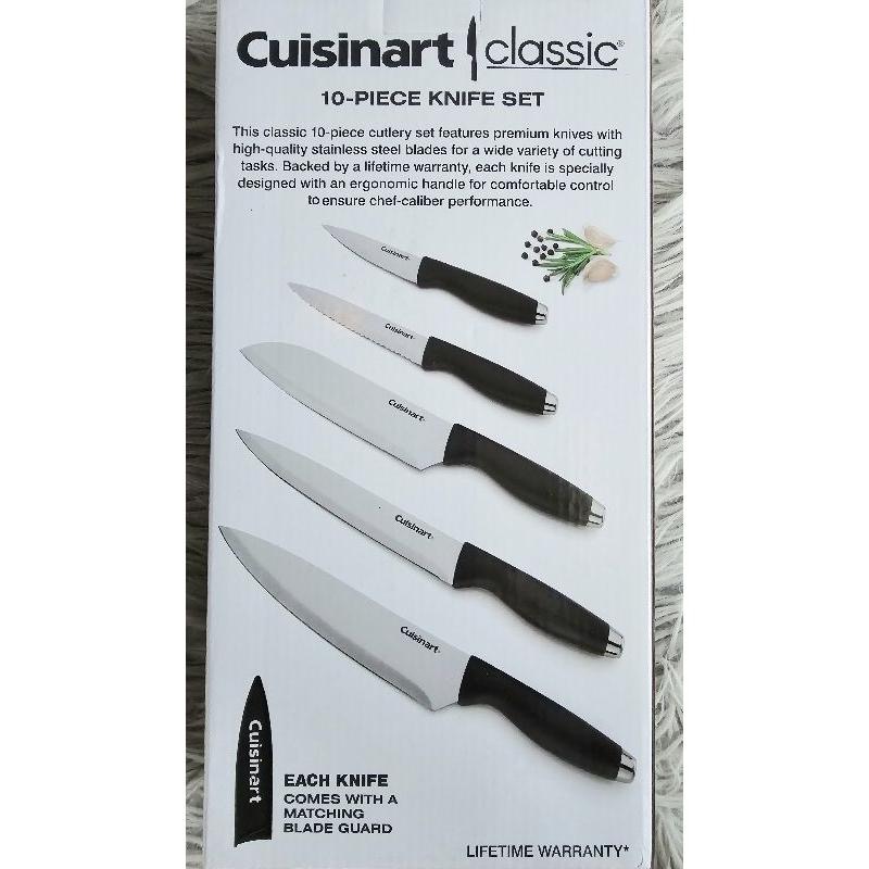 【Cuisinart 的 10 件(含刀套)不鏽鋼刀具組】-細節圖3