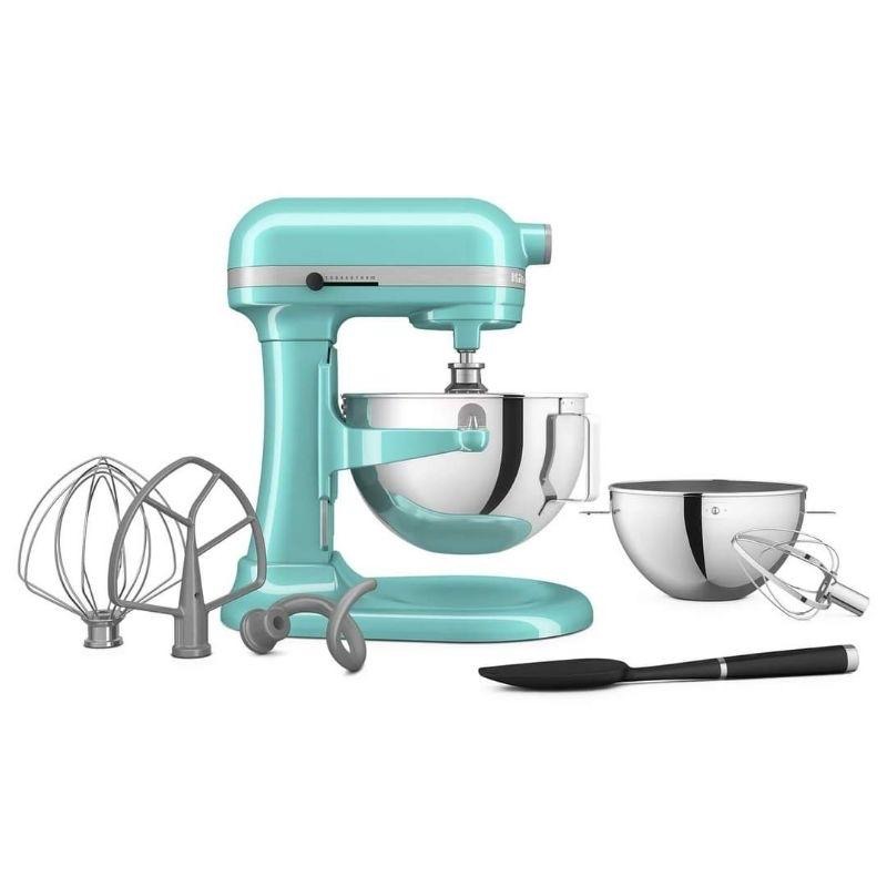 全新款【KitchenAid 5.5QT升降式攪拌機+加贈3QT鋼盆＋地球多線攪拌器】#絲絨藍-細節圖5