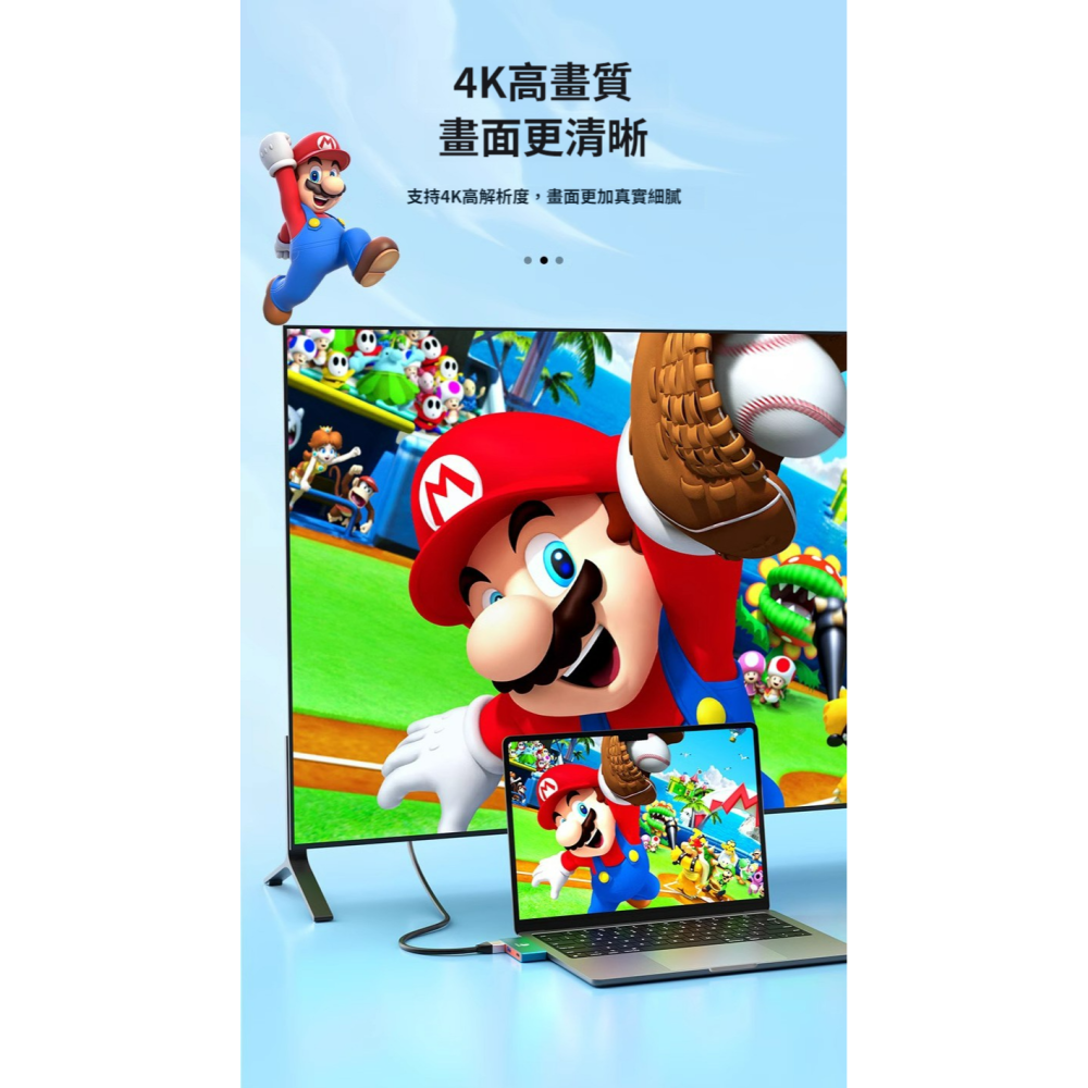 [玩3C] [FUN心選]Switch專用拓展塢 三合一 投影 4K 底座替代 PD100W HDMI-細節圖7