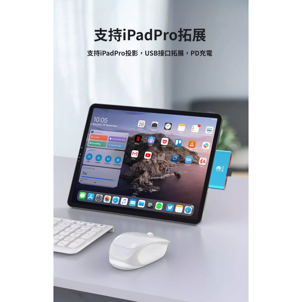 [玩3C] [FUN心選]Switch專用拓展塢 三合一 投影 4K 底座替代 PD100W HDMI-細節圖9