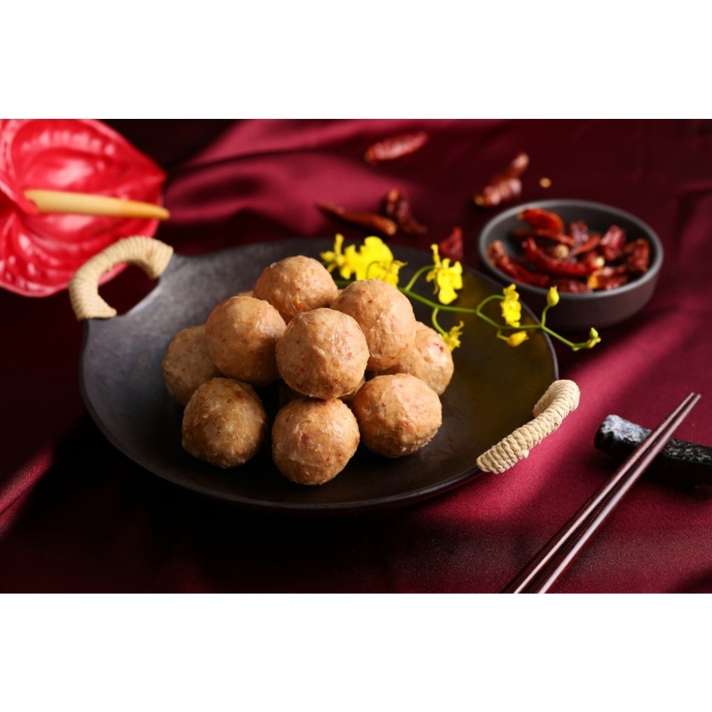 5921泰福-川麻貢丸(3公斤裝)火鍋料5斤／火鍋料／火鍋料批發／業務包/無辣不歡/辣/貢丸/團購/丸子/大包裝/麻辣-細節圖3