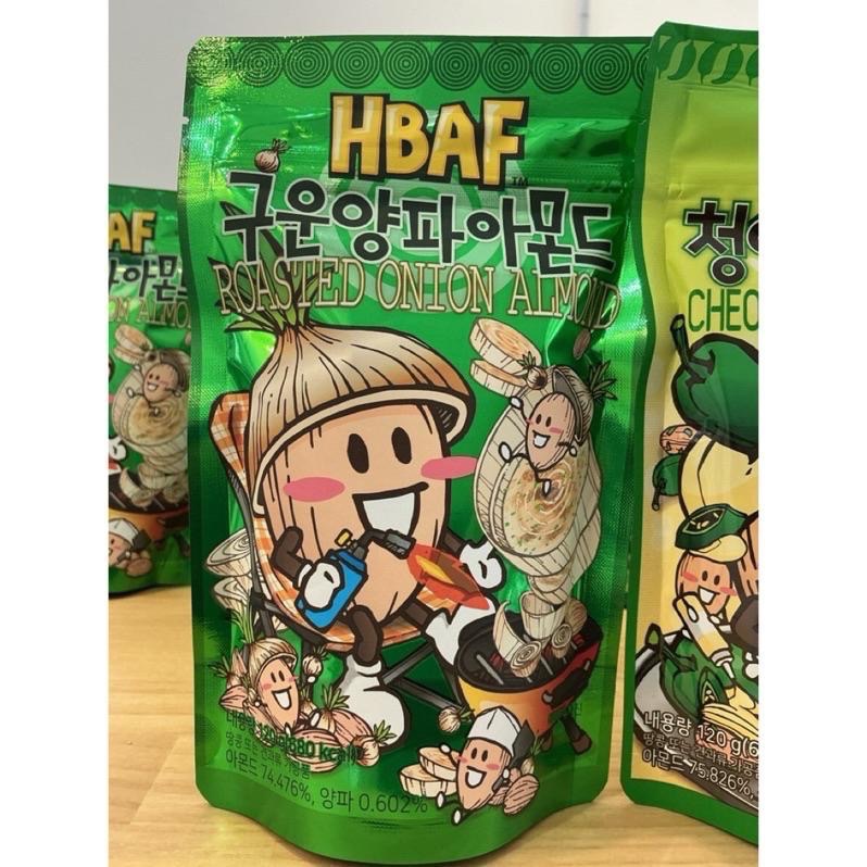 🇰🇷 韓國 HBAF 杏仁巧克力 120g｜辣炒年糕／濟州抹茶／青陽美奶滋／烤洋蔥風味/焦糖鹽味/烤玉米-細節圖2