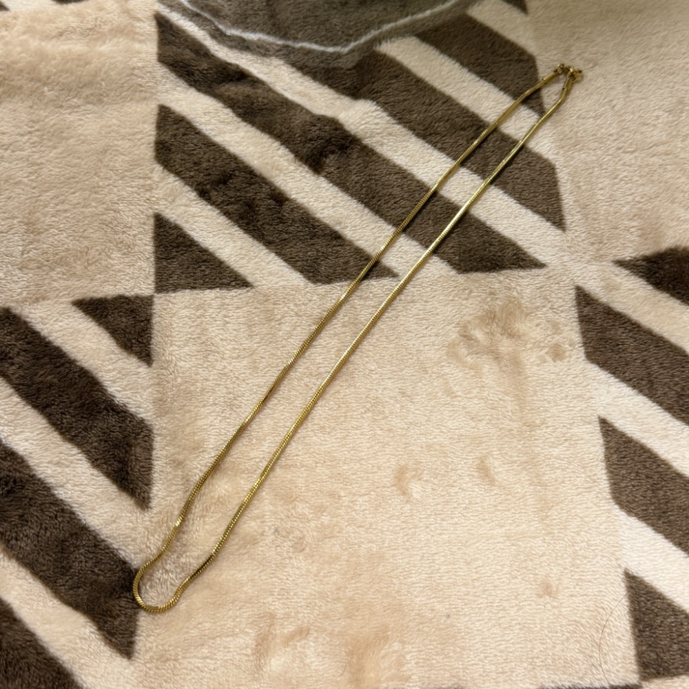項鍊 項鏈 鏈子 金色 3mm  長度55cm-細節圖2
