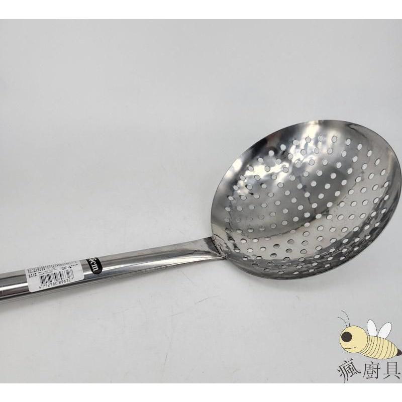【瘋廚具】附發票  雅緻全鋼漏杓 16cm 18cm 20cm 全柄漏杓-細節圖2