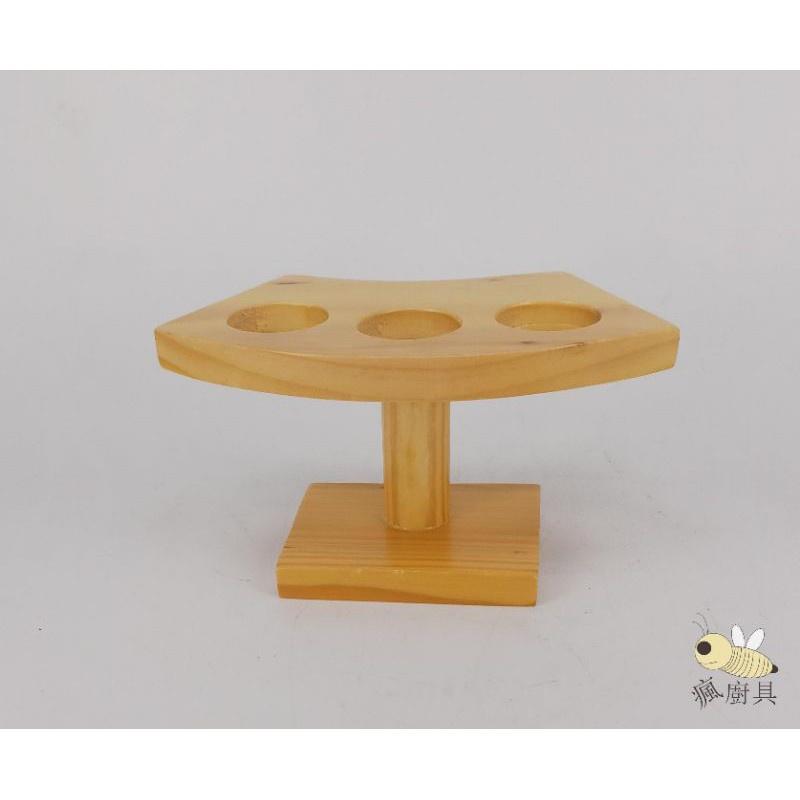 【瘋廚具】附發票 原木手卷架 3孔/5孔/10孔 壽司捲架 甜筒架 冰淇淋架-細節圖3