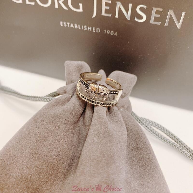 異國風情印度象鋯石S925純銀戒指-細節圖6