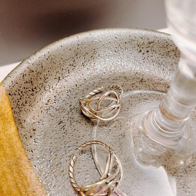 設計款流線形線條誇張S925純銀戒指-細節圖3