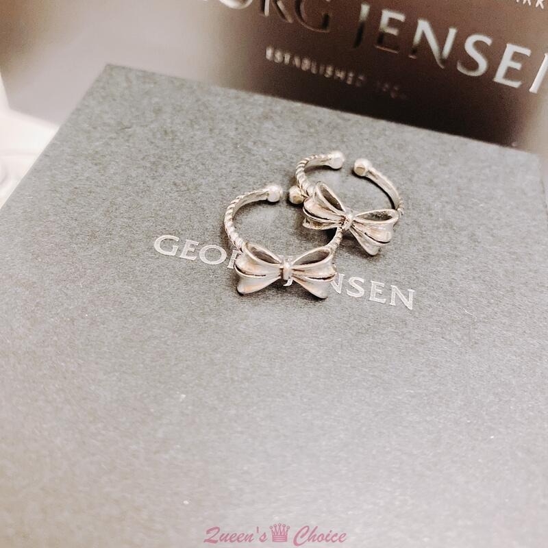 立體蝴蝶結S925純銀戒指-細節圖4