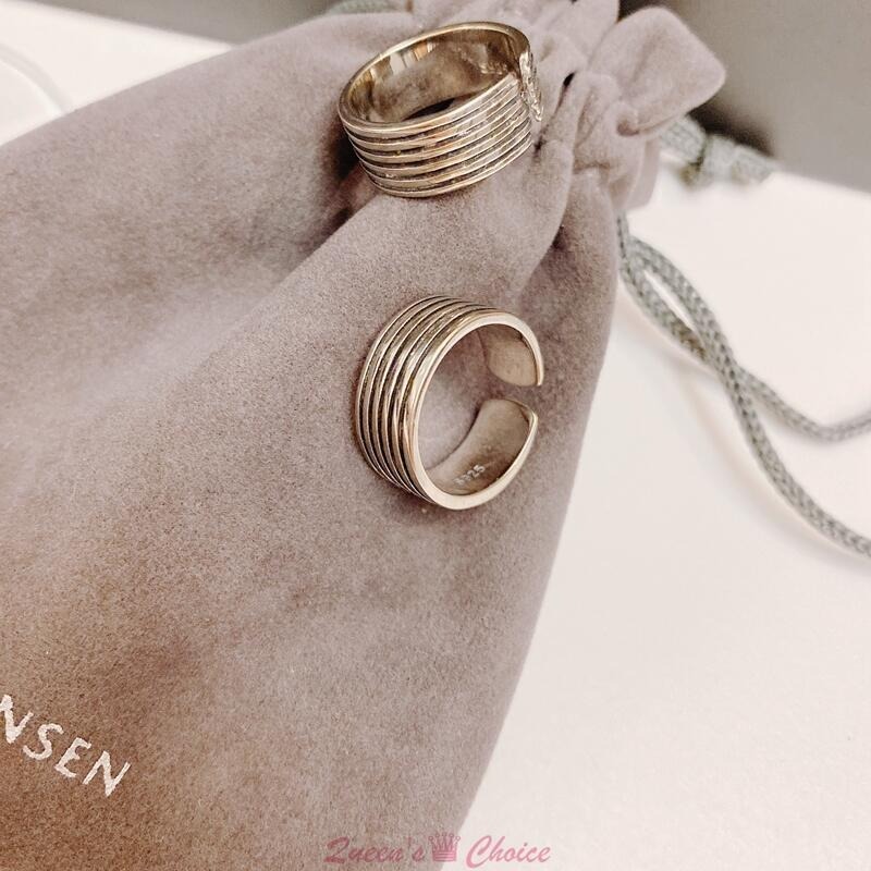 簡約線條紋路S925純銀戒指-細節圖4