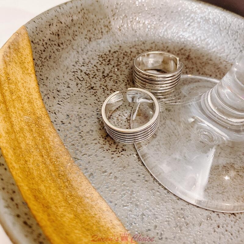 簡約線條紋路S925純銀戒指-細節圖6