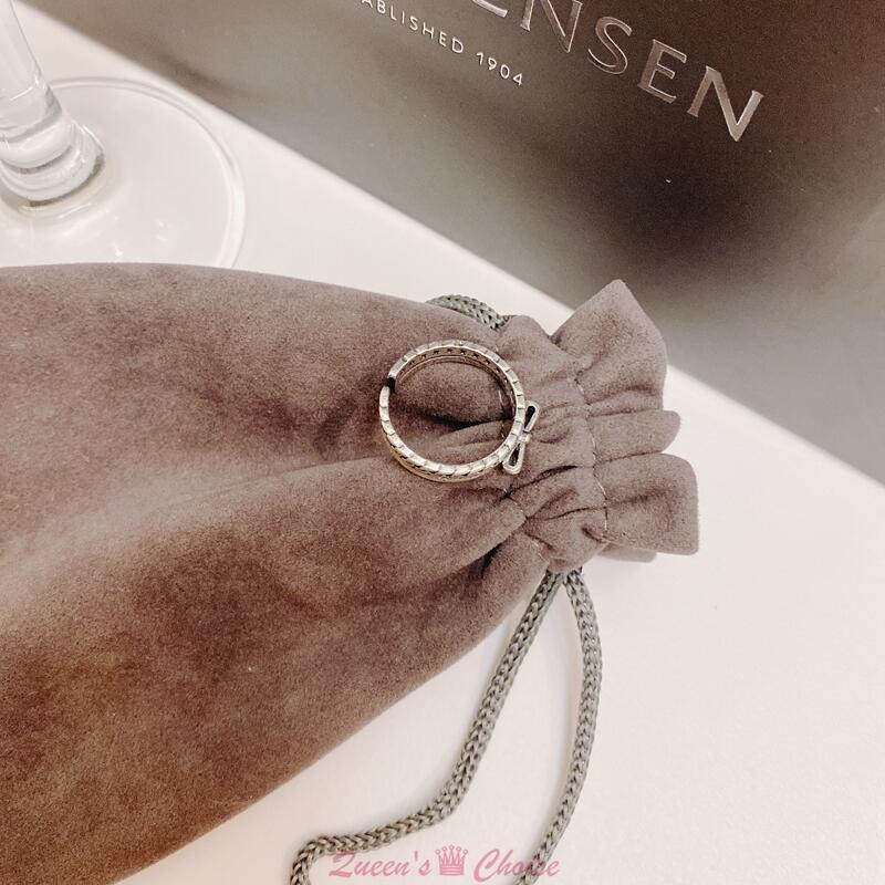 精巧麻花蝴蝶結S925純銀戒指-細節圖3