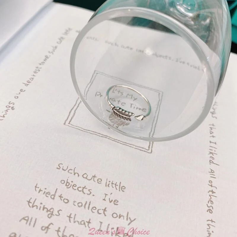 羽毛弓箭S925純銀戒指-細節圖4