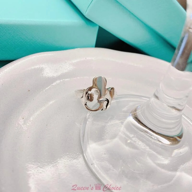 鏤空米奇造型S925純銀戒指-細節圖2