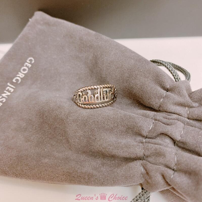 美式風格Googluck大字母S925純銀戒指-細節圖3