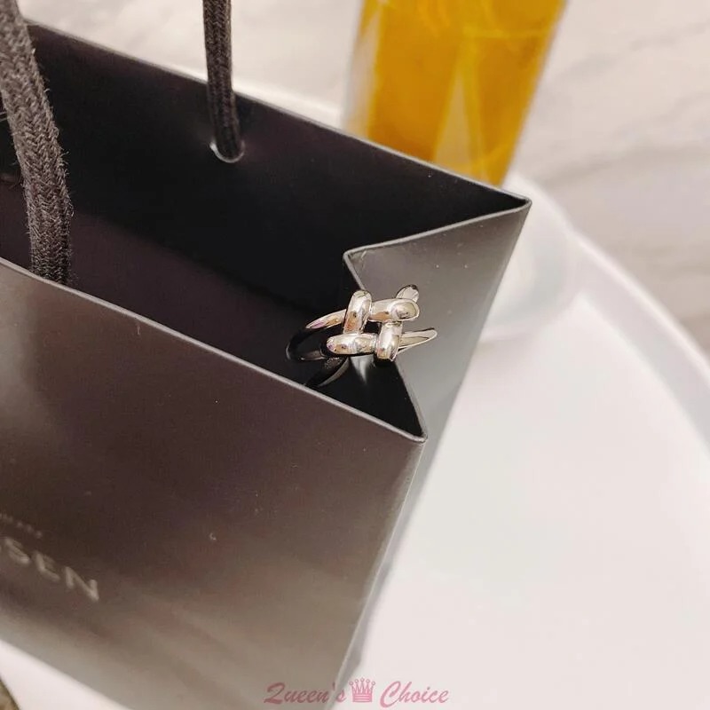 簡約#字S925純銀戒指-細節圖4