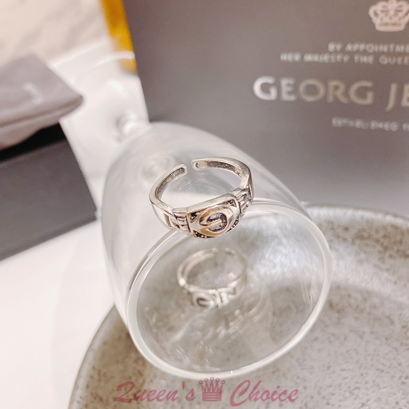 皮帶扣造型S925純銀戒指-細節圖4