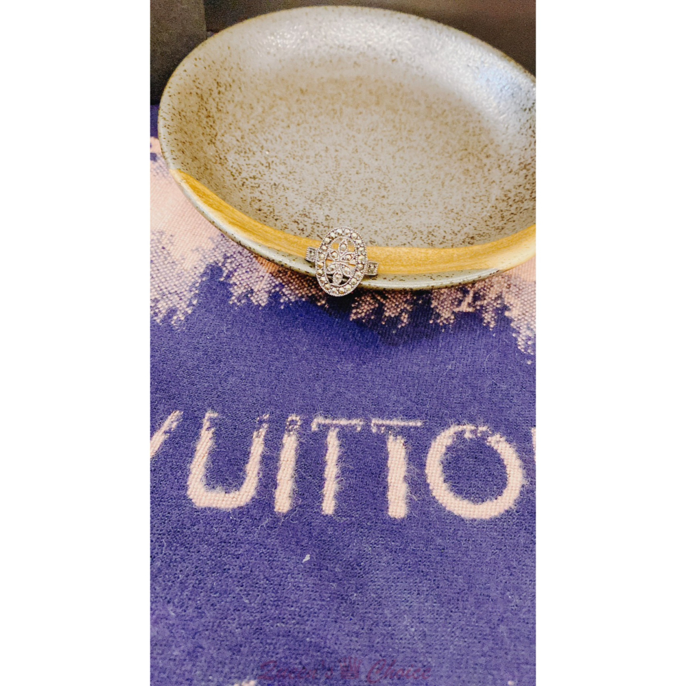 宮廷風小鑽花S925純銀戒指-細節圖3