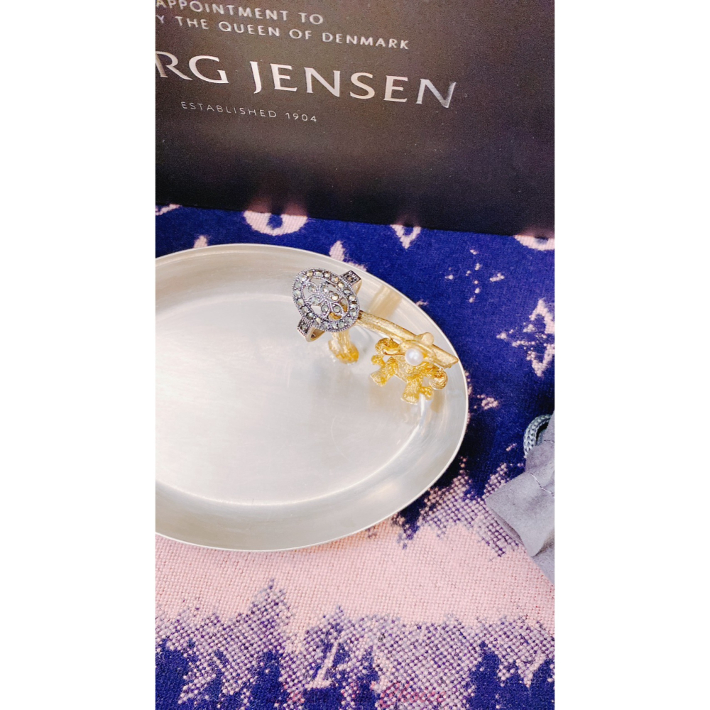 宮廷風小鑽花S925純銀戒指-細節圖4