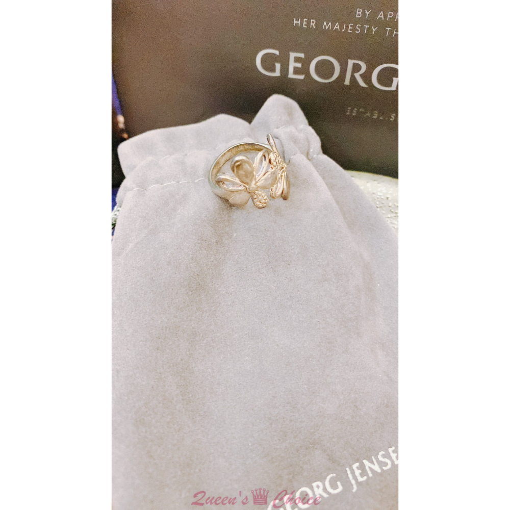 造型款鏤空兩朵花S925純銀戒指-細節圖5