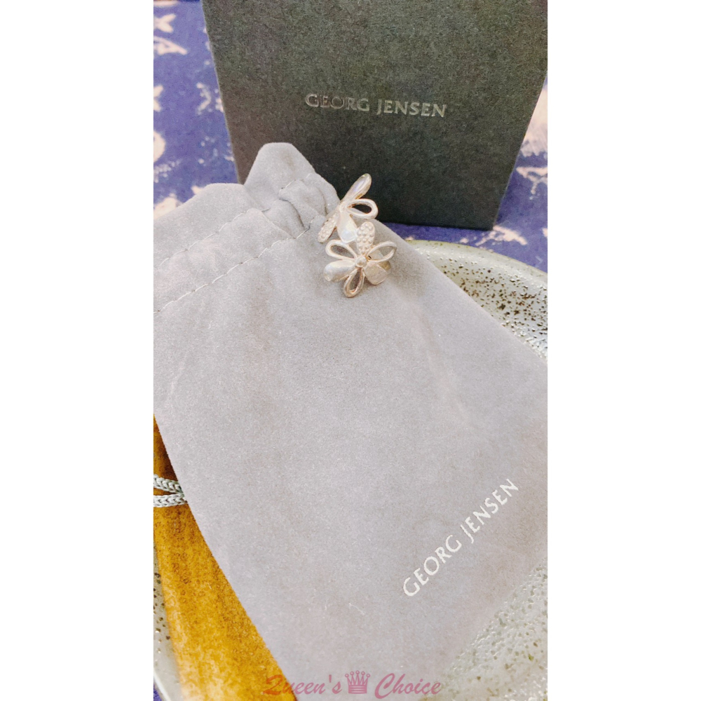 造型款鏤空兩朵花S925純銀戒指-細節圖6