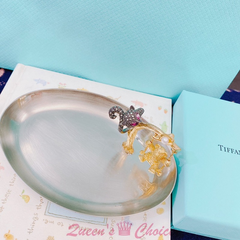 獨家設計款鋯石紅眼狐狸S925純銀戒指-細節圖3