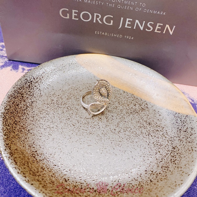 設計款鋯石紅鶴花戒指-細節圖3